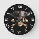 Recherche de bateau de pirate horloges Jolly roger