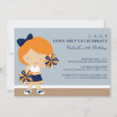 Search for cheerleader invitations Blue