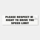 Search for speed limit bumper stickers Tailgating