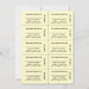 Search for raffle ticket invitations Yellow