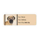Search for pet return address labels Red