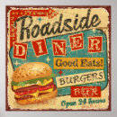 Search for vintage diner posters Food