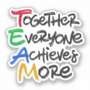 Search for team work stickers Success