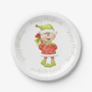 Search for elf christmas plates Green