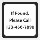 Search for if found stickers Text