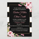 Search for pink black gold white invitations Striped