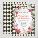 Search for harlequin invitations Alice in wonderland