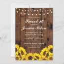 Search for sunflower sweet 16 invitations Rustic