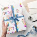 Recherche de joyeux anniversaire papier papier cadeau Coloré