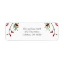 Search for garland return address labels Red and green
