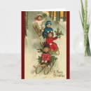 Search for sleigh christmas cards Vintage