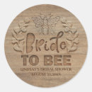 Search for bride to bee stickers Rustic