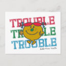 Search for trouble postcards Cartoon