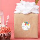 Search for bright rainbow stickers Birthday party