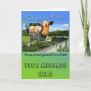 Search for dairy cow birthday cards Farmer