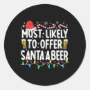 Search for cartoon beer stickers Merry christmas