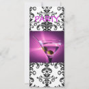 Search for purple martini invitations Black
