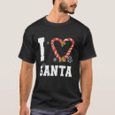 Search for candy cane heart tshirts Santa
