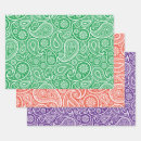 Search for purple paisley wrapping paper Vintage