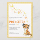 Search for orange tiger invitations Boy