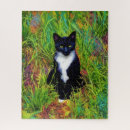 Recherche de chat smoking puzzles Nature