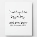 Search for date or plaques Bridal shower