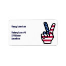 Search for old glory return address labels Red white and blue