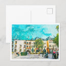 Recherche de beau paysage cartes postales Illustration
