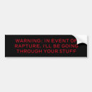 Search for rapture bumper stickers Jesus