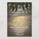 Search for heart rehearsal dinner invitations Hearts in the sand