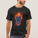 Search for blue flame tshirts Skull