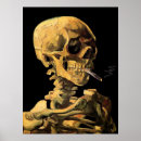 Recherche de crâne avec la cigarette posters Fumer