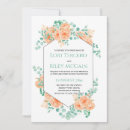 Search for peach and mint green wedding invitations Budget