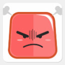 Search for angry emoticon stickers Red
