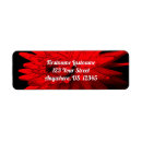 Search for red abstract return address labels Floral