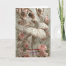 Recherche de danseuses vœux cartes D'anniversaire de ballerine