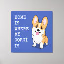 Search for cartoon dog canvas prints Corgi