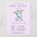 Search for purple elephant baby shower invitations Hearts
