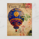 Recherche de ballons vintages cartes postales Français