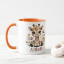 Search for cute giraffe mugs Wild animal