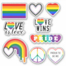 Search for lgbtq pride flag stickers Love is love