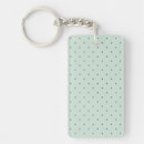Search for dots rectangular keychains Green