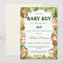 Search for adorable baby boy shower invitations Greenery