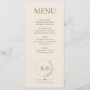 Search for floral wedding menus Minimal
