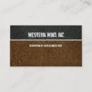 Search for leather business cards Cowboy