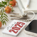 Search for high school senior keychains Red