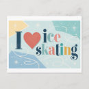 Recherche de patin cartes postales Hiver
