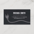 Search for electrician business cards modern