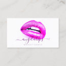 Recherche de lèvres roses cartes visite Girly