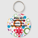 Search for diabetes alert keychains Diabetic